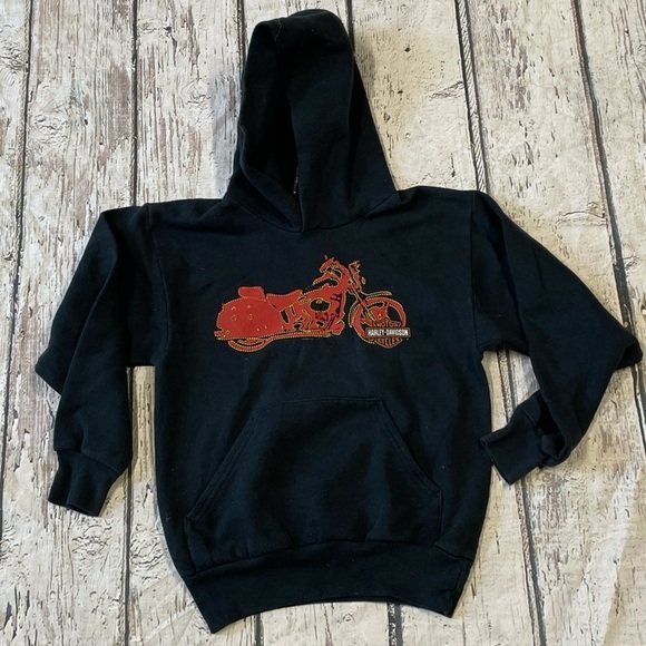 Kids Harley - Davidson Motorcycles Staten Island Hoodie Sweatshirt - Picture 1 of 8